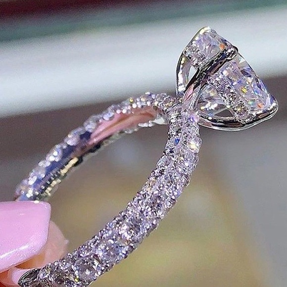 Capelli of New York Jewelry - Silver White sapphire crystal birthston Ring